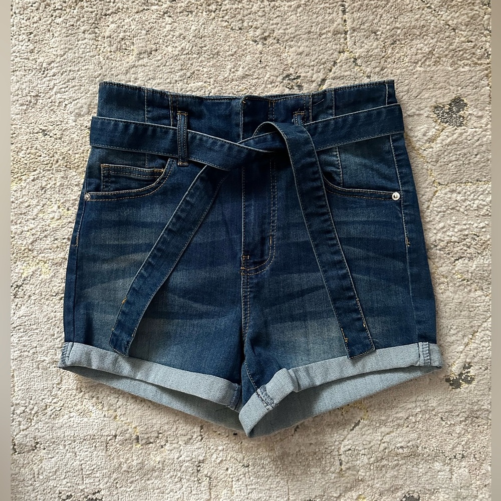 Stretchy Denim Shorts